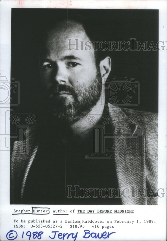 1989 Stephen Hunter American Novelist. - Historic Images