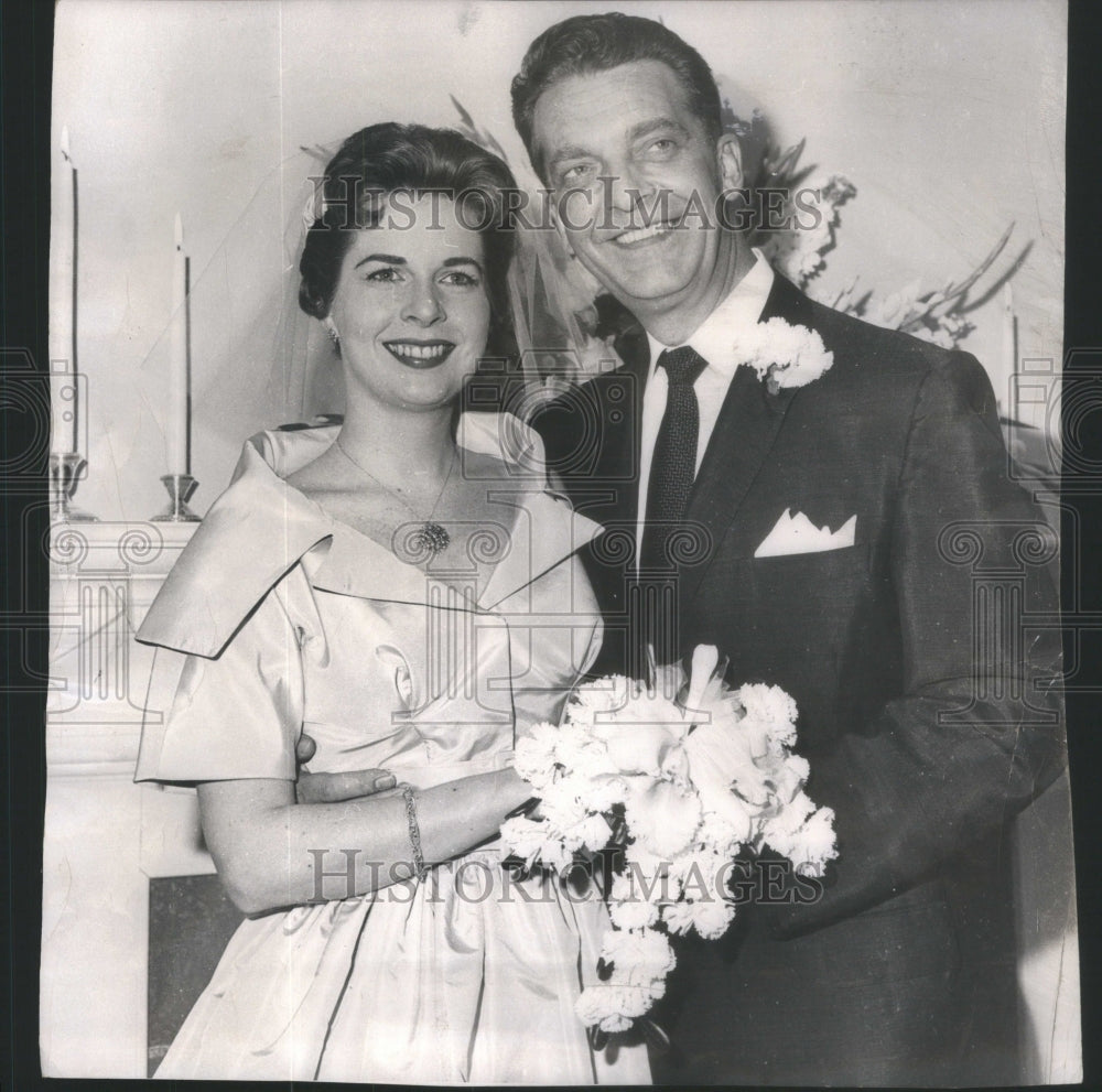 1959 Mr. and Mrs. Chester Huntly wedding - Historic Images