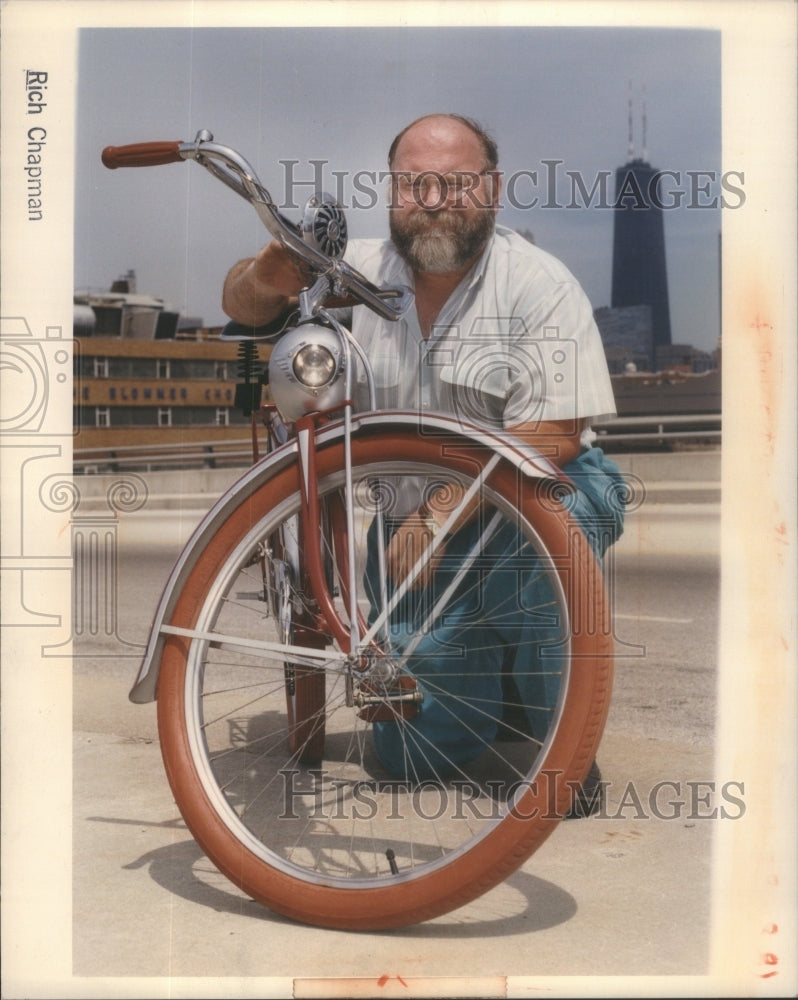 1990 Bicycle historian Jim Hurd - Historic Images