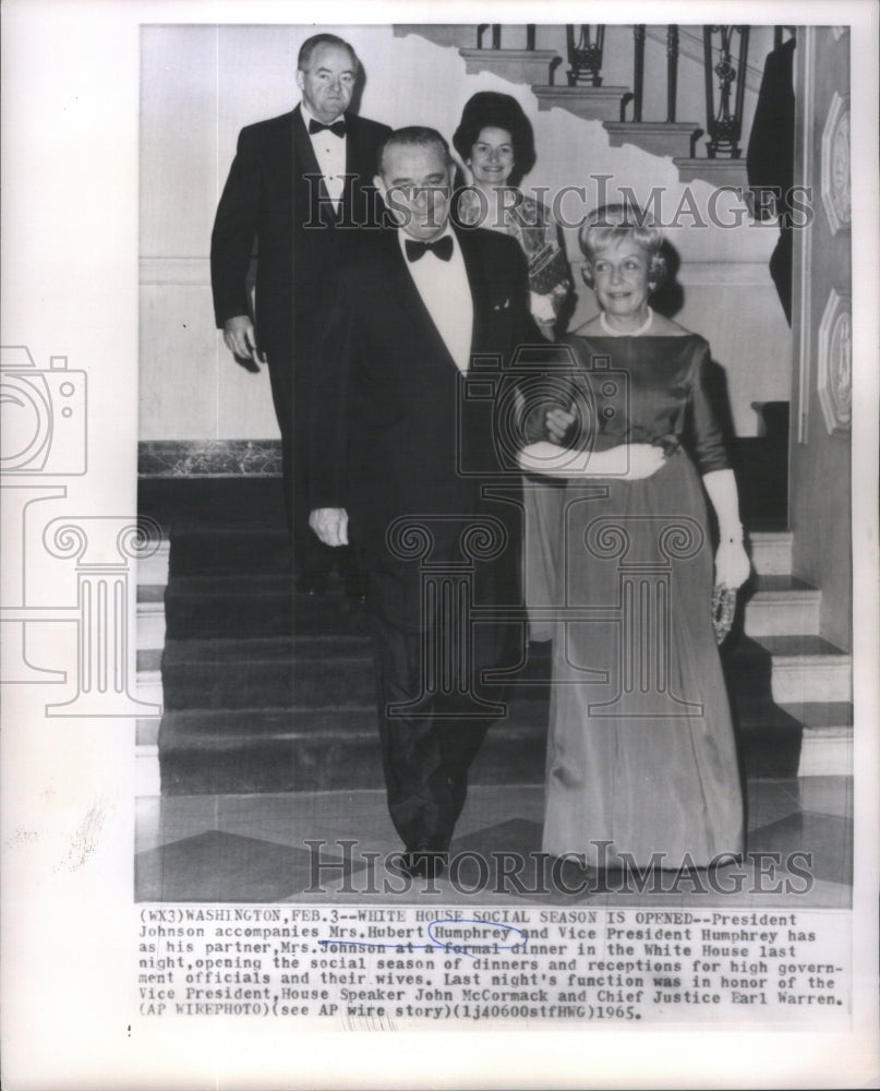 1965 Mrs. Hubert Humphrey - Historic Images