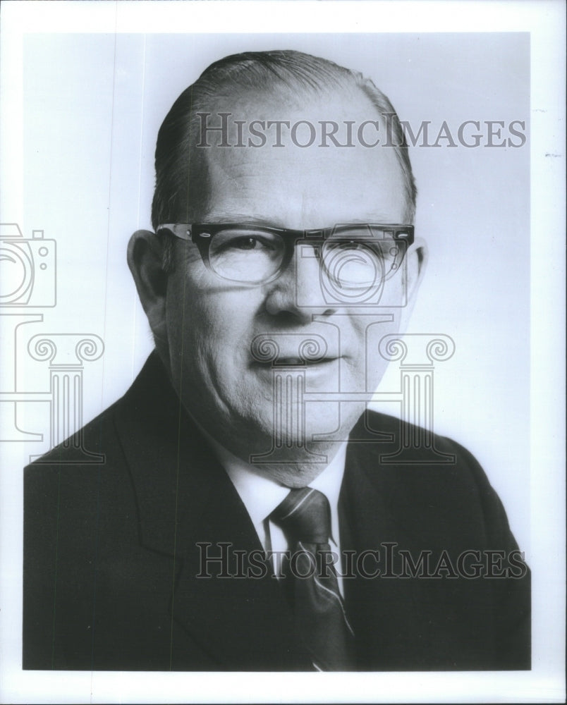 1974 Press Photo Hugh Hill American Television Newscaster- RSA74173 - Historic Images