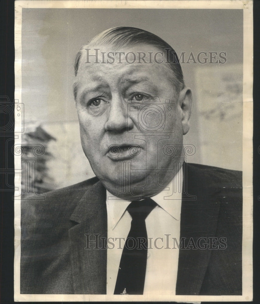 1963 Press Photo Raymond M. Hilliard Chicago Politics- RSA74197 - Historic Images