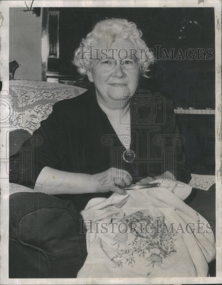 1948 Press Photo Helen Gartside Hines Largest Family America - Historic Images