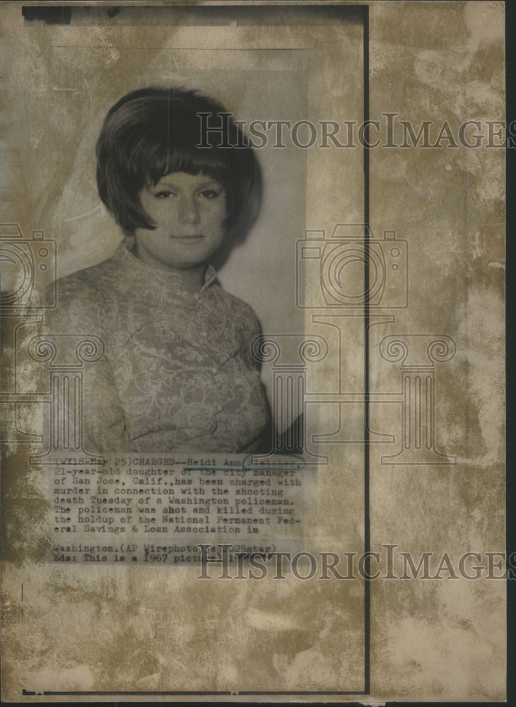 1971 Heidi Ann Fletcher American Murder Convict - Historic Images