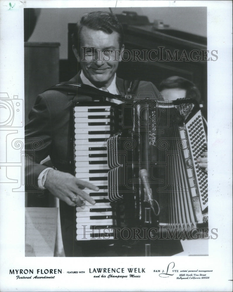 1991 Lawrence Welk&#39;s Accordianist Myron Floren - Historic Images