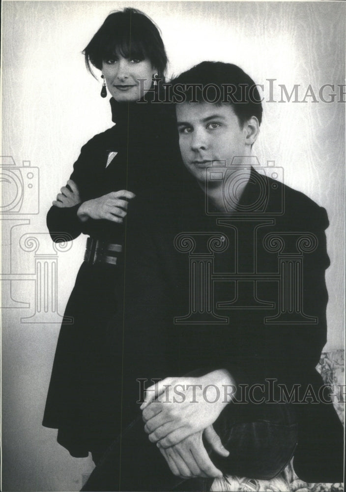 1988 Press Photo Producer Gale Anne Hurd director Andrew Fleming BAD DREAMS - Historic Images