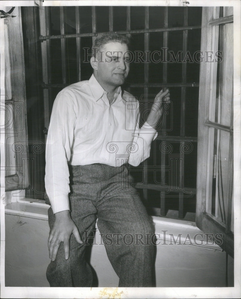 1954 Human Rights Activist Paul Fisher, County Jail-Historic Images