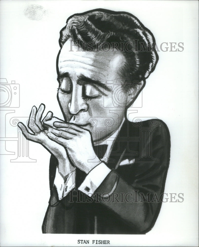 1968 Caricature of Stan Fisher - Historic Images