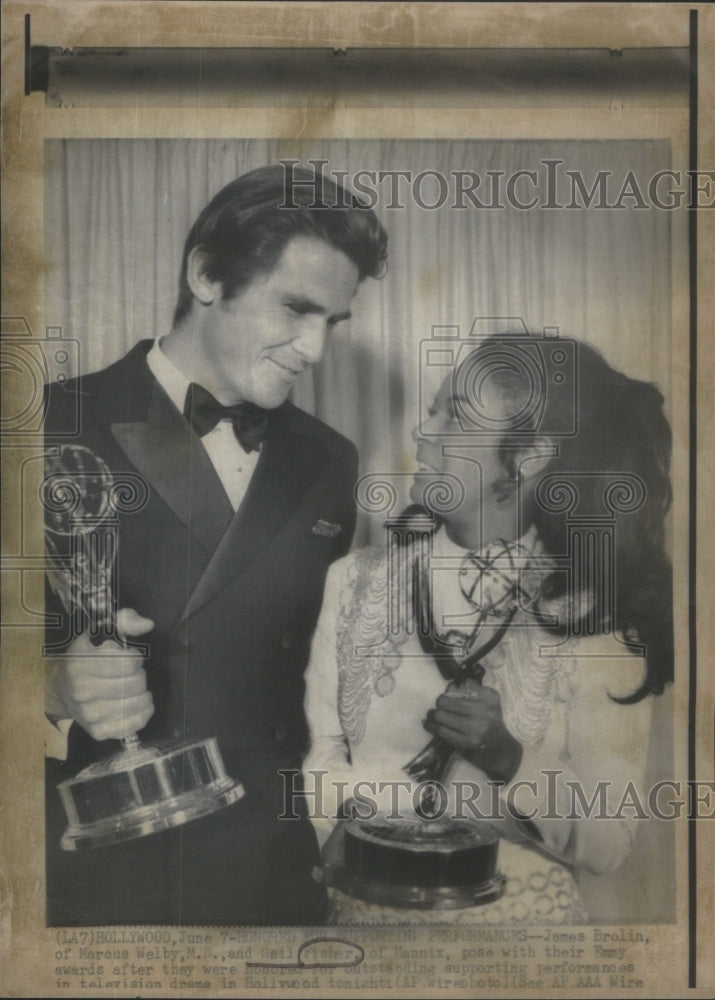 1970 James Brolin Marcus Welby Gail Fisher Mannix award television - Historic Images