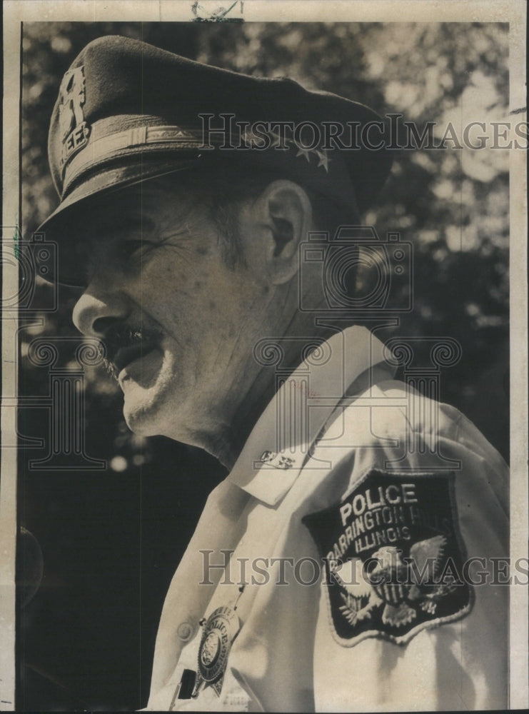 1972 Press Photo Ralph Hummel Barrington hill Police Chief- RSA74659 - Historic Images