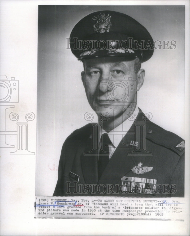 1965 Maj. Gen. James W. Humphrey Jr.-Historic Images