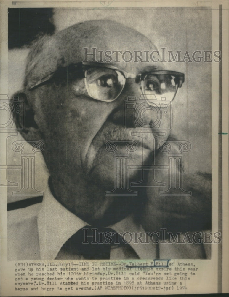 1974 Press Photo Tolbert F. Hill Athens Greece Physician- RSA74809 - Historic Images