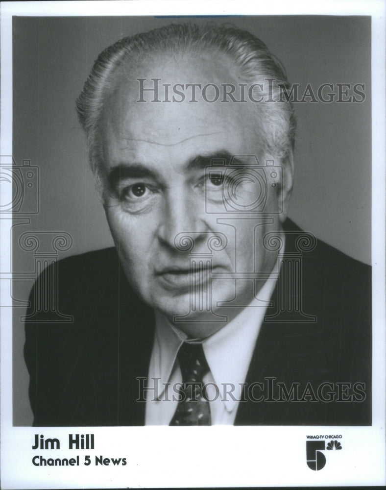 1993 Press Photo Jim Hill Retiring Owned Station Hill voice Broadcasting. - Historic Images