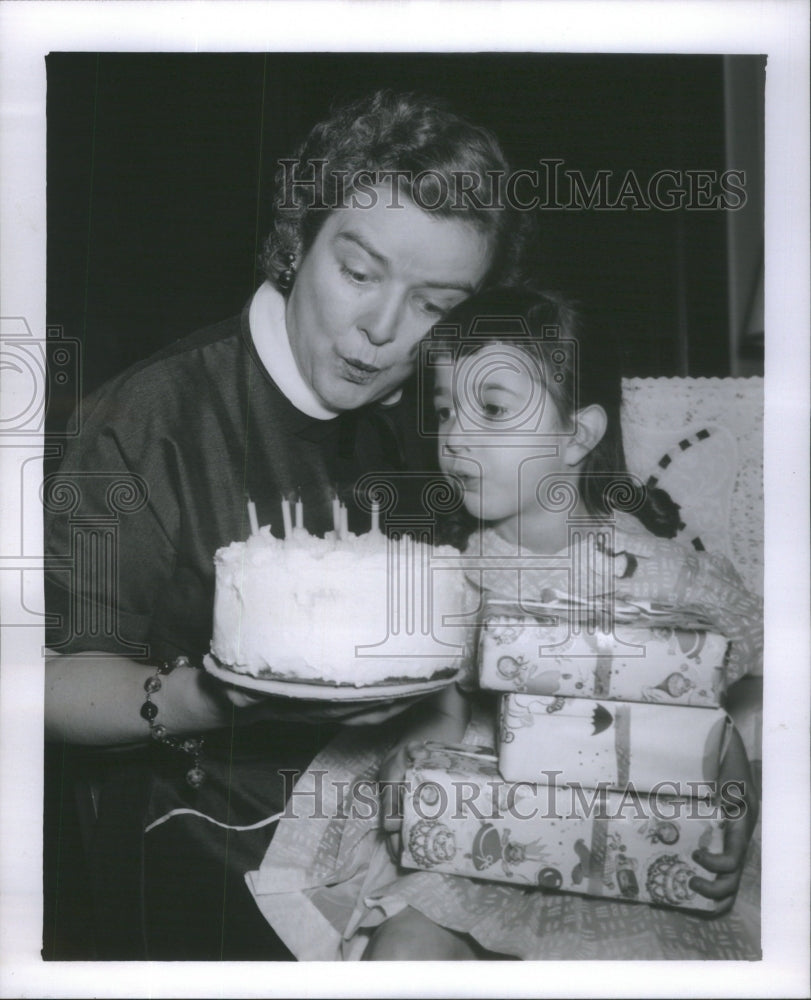 1955 Peggy Hinds birthday - Historic Images