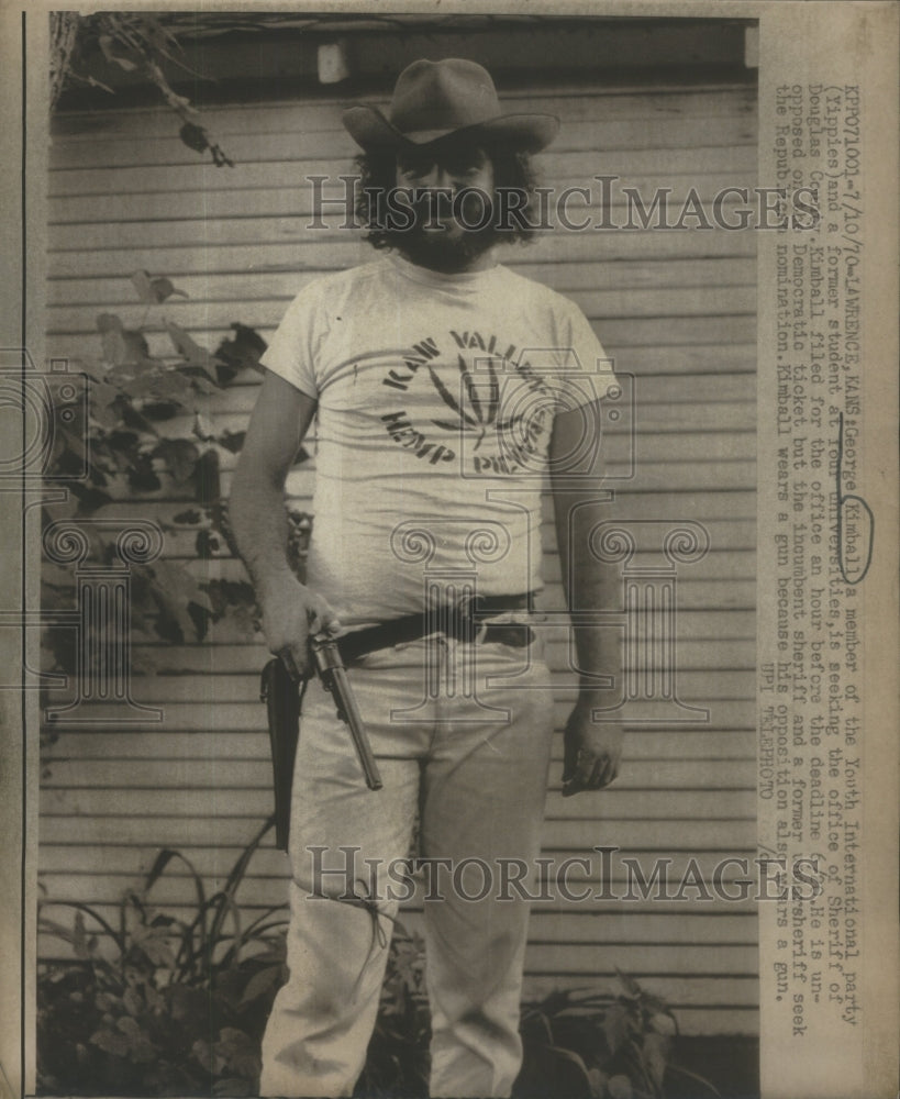 1970 Press Photo George Kimball Youth International Party Student Universities - Historic Images