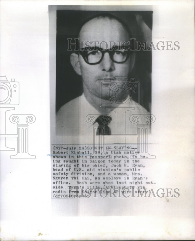1965 Press Photo Robert Kimball Utah Jack Ryan US Aid Division- RSA75007 - Historic Images