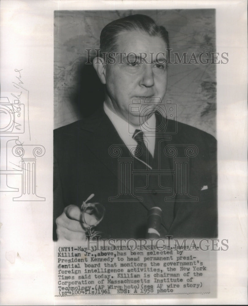 1958 James Killian Kennedy President Head Permanent Intelligence - Historic Images