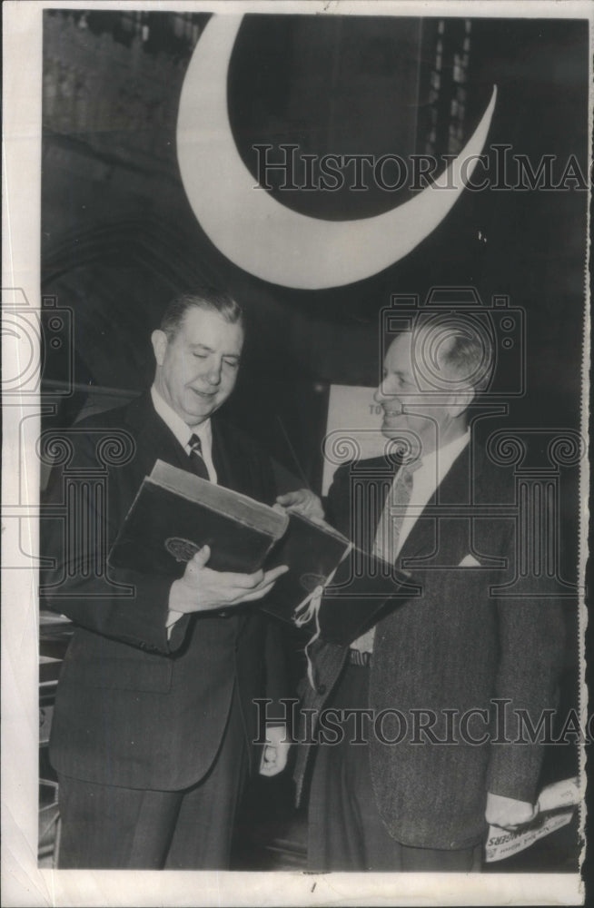 1958 Press Photo Dr James Killian Jr President Eisenhower science Advisor - Historic Images