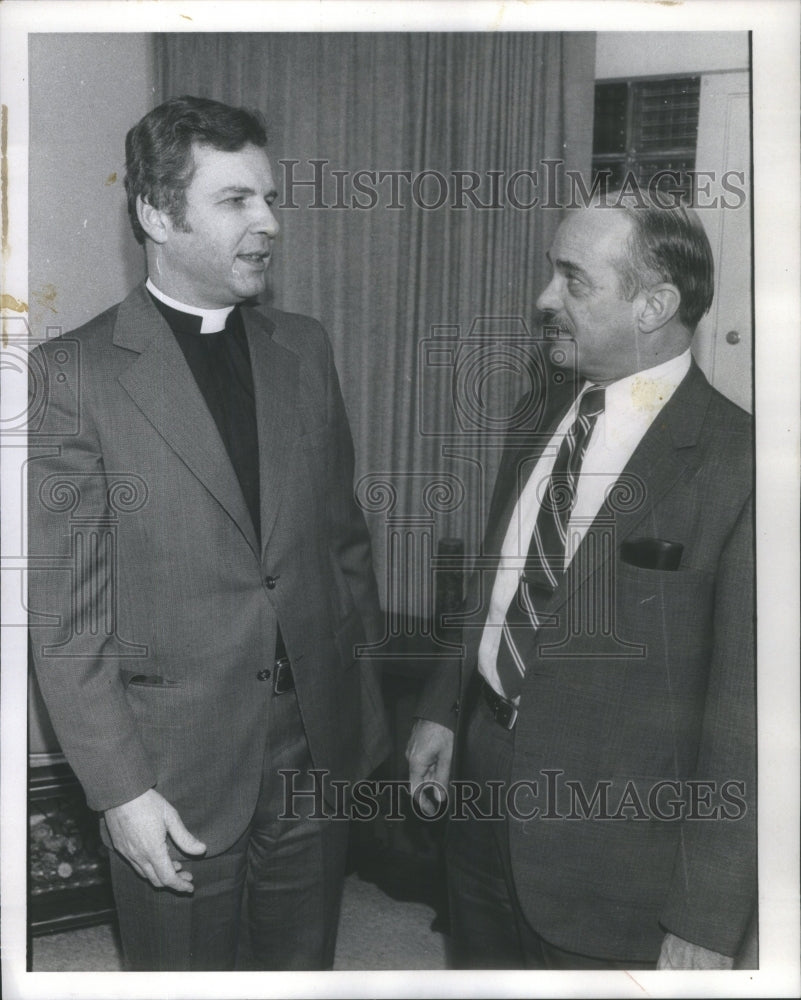 1973 Rev. Fred Momenthy and Rev. William Killam of the Chicago area. - Historic Images