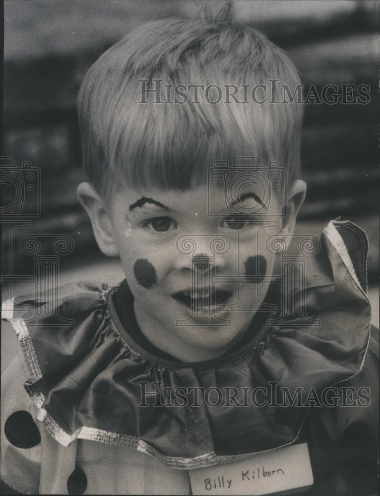 1968 Billy Kilborn of Chicago, Dressed as a Clown - Historic Images