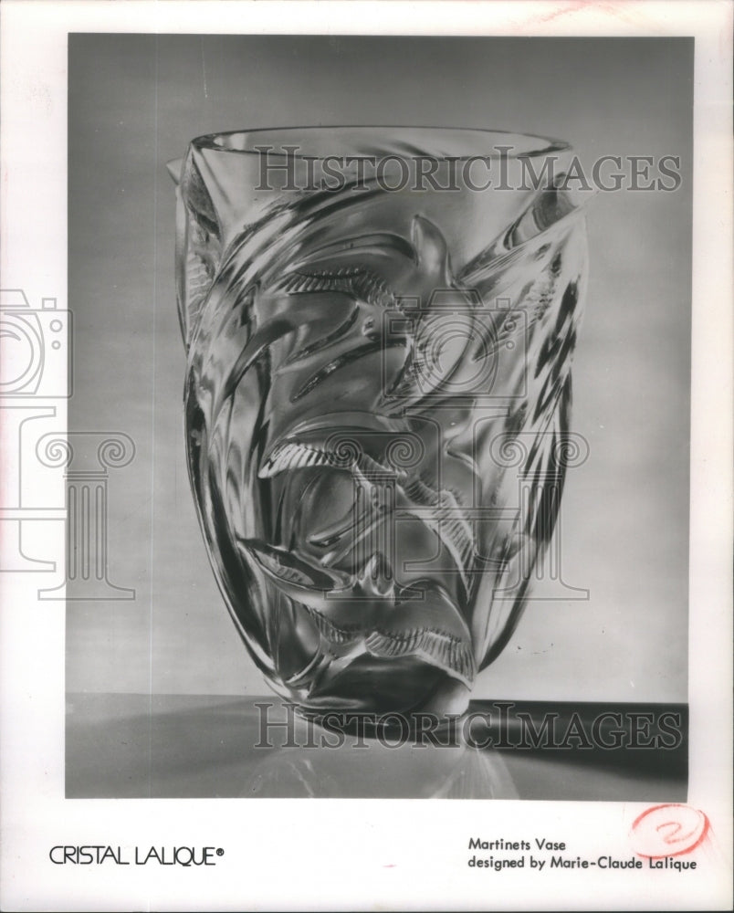 1989 Marie Claude Lalique design Martinets sweep swallow - Historic Images