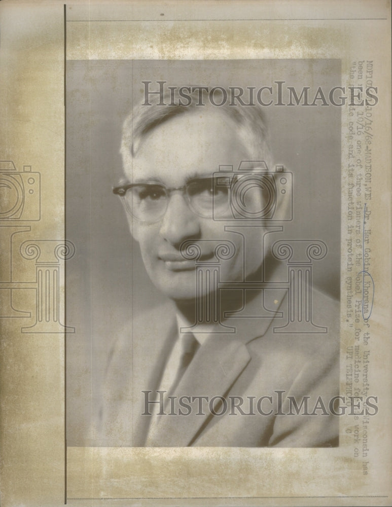 1968 Dr Har Gobind Khorana university Wisconsin Medicine - Historic Images