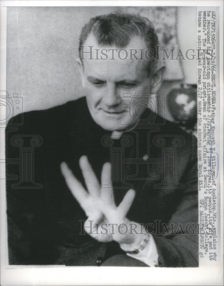 1966 Father Kenneth Killoren Appleton American - Historic Images