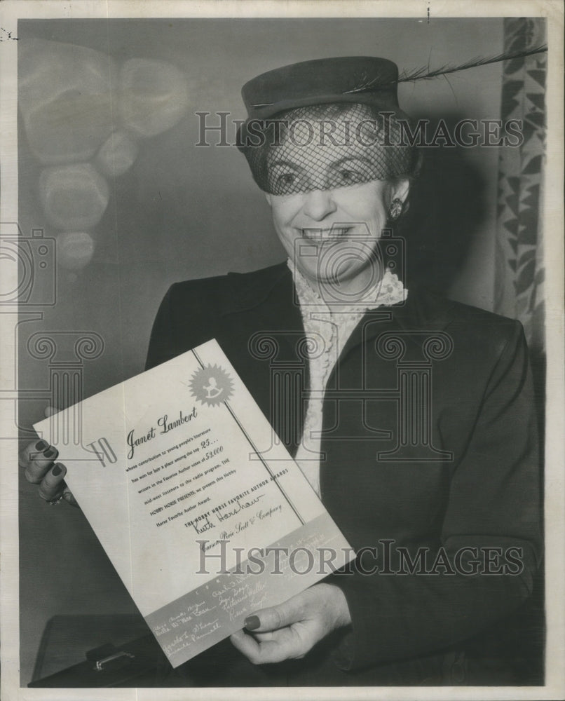 1949 Author Janet Lambert Girls' Fiction - Historic Images