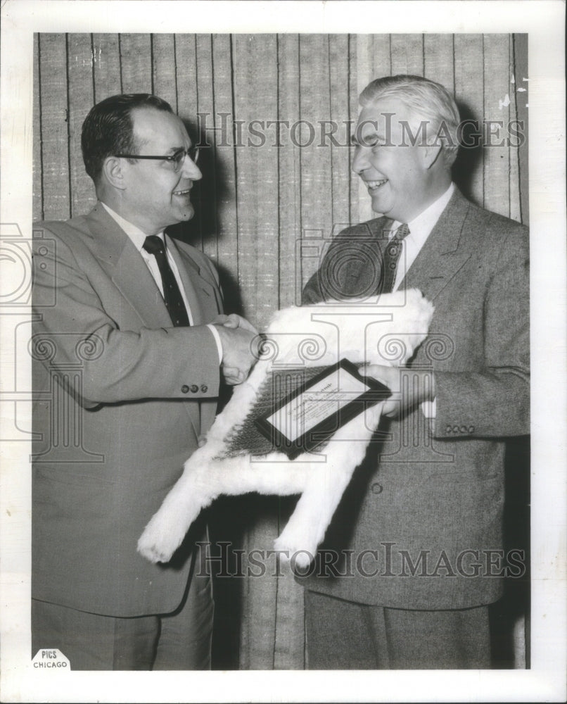 1957 Press Photo B.J. Hank George P. Lamb- RSA75831 - Historic Images