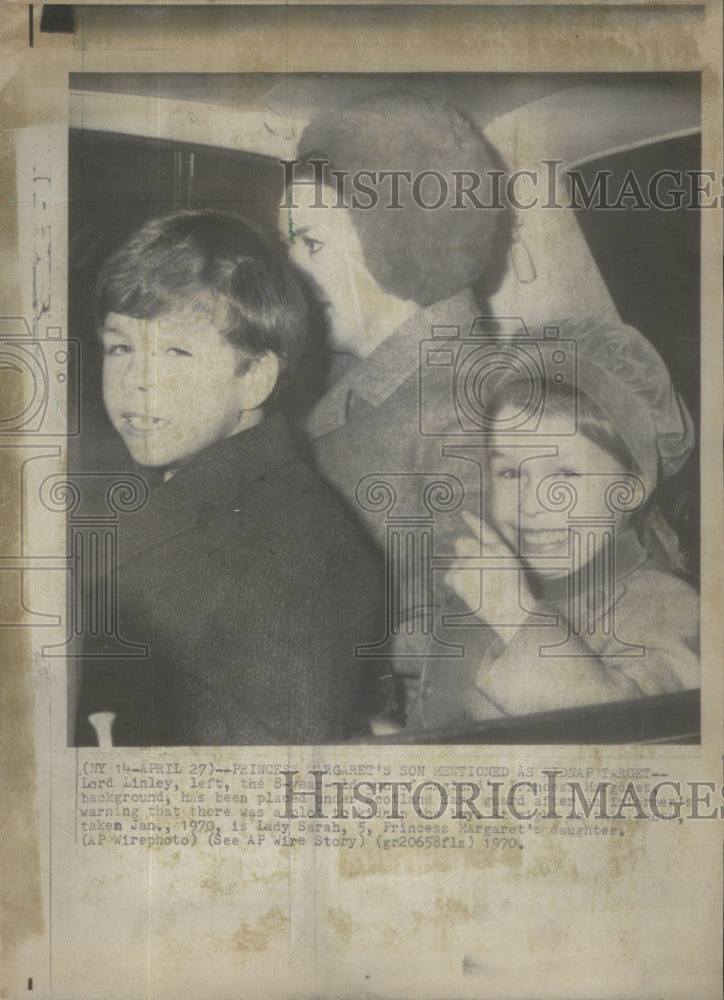 1970 Press Photo Lord Linley,left,Princess Margaret's son- RSA76175 - Historic Images