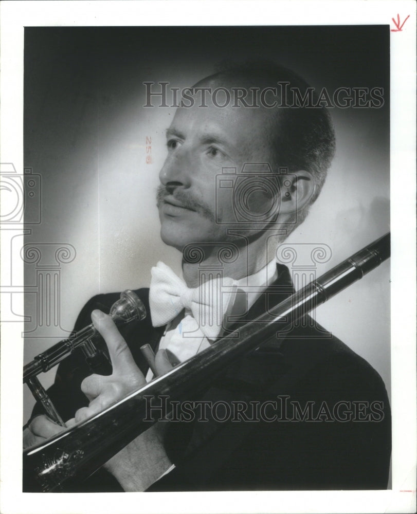 1989 Trombonist Jay Friedman soloist CSO premier Orchestra Hall - Historic Images