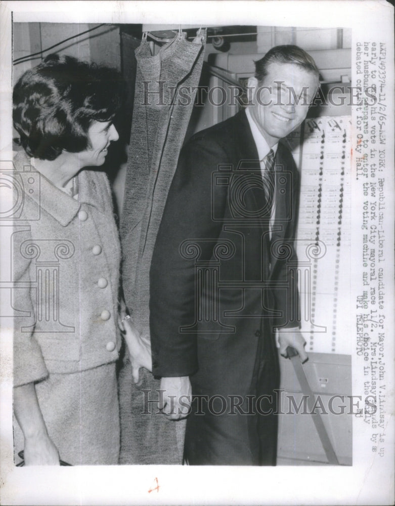 1965 John V. Lindsay and Mrs. Lindsay - Historic Images