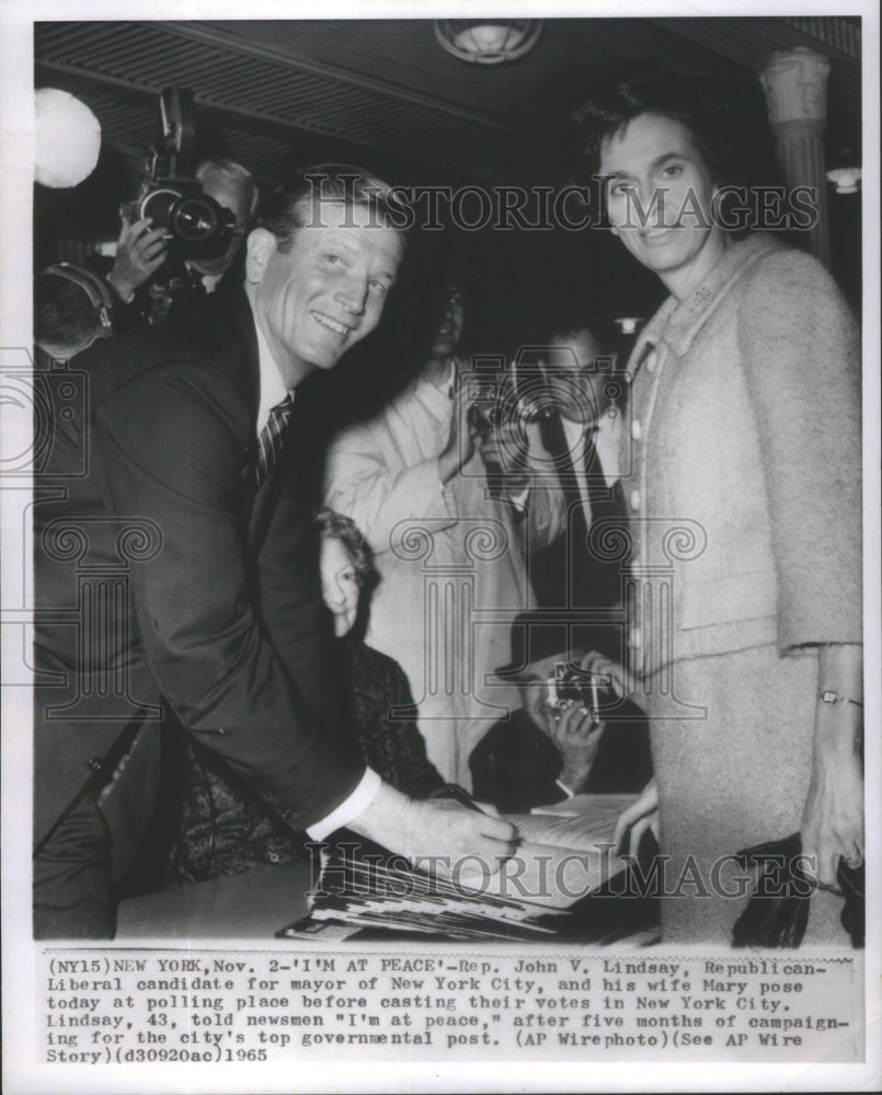 1965 John Lindsay Republican New York Mayor - Historic Images