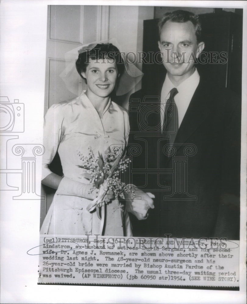 1954 Dr Peter Lindstrom Ingrid Bergman Bride - Historic Images