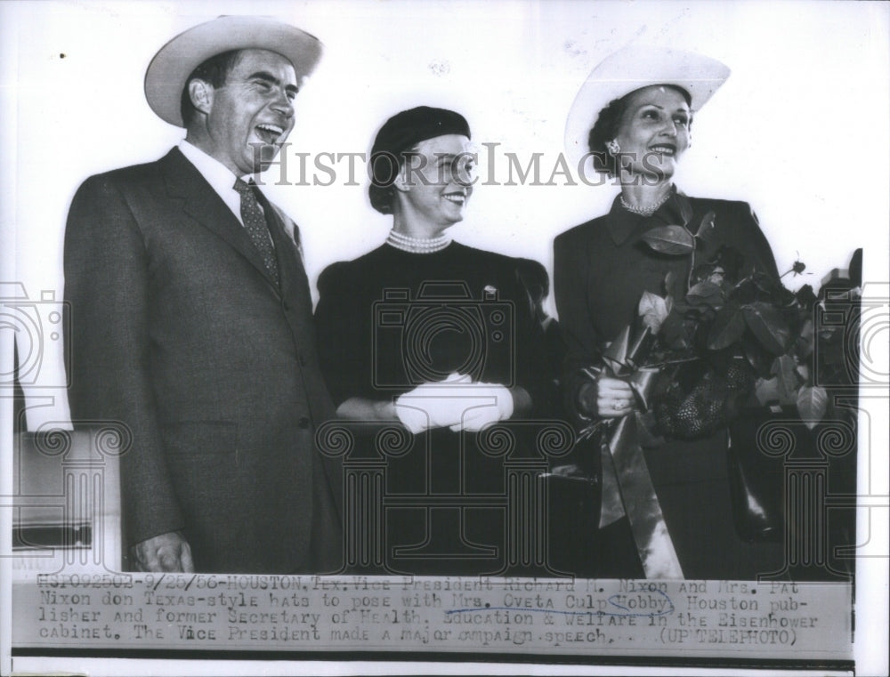 1956, Vice President Nixon and wife- RSA77179 - Historic Images