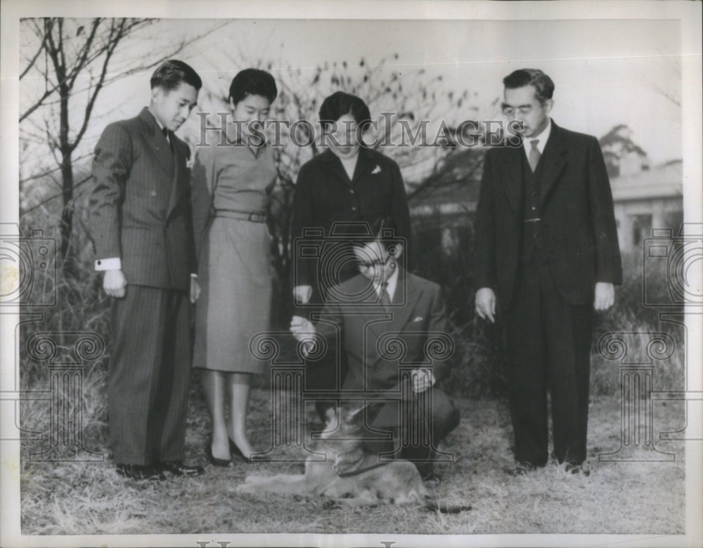 1958 Relaxing in the Garden of the Imperial Palace in Tokyo - Historic Images