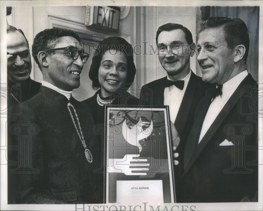 1968 Illinois Judge Kerner Paul Twine Coretta King Kennedy Award-Historic Images