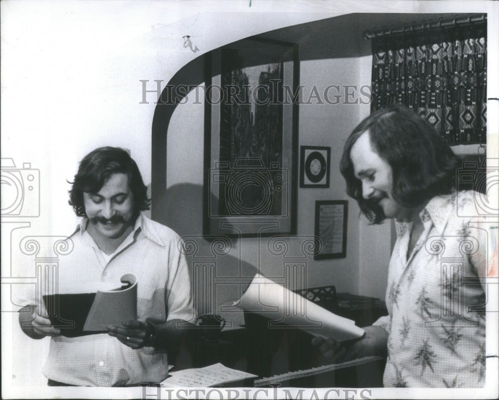 1974, Magnolia Club Playwrights Berkson Karraker Reading Script - Historic Images