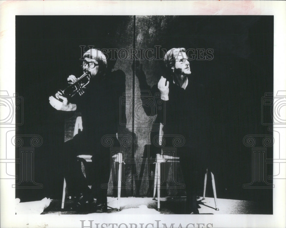 1982 Musicians Ed Harkins And Phil Larson Known As (THE) Performing - Historic Images