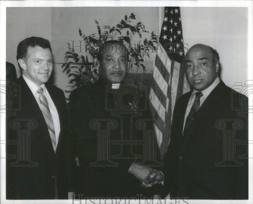Press Photo Superintendent Fred Rice Eugene Henley Police Department C ...