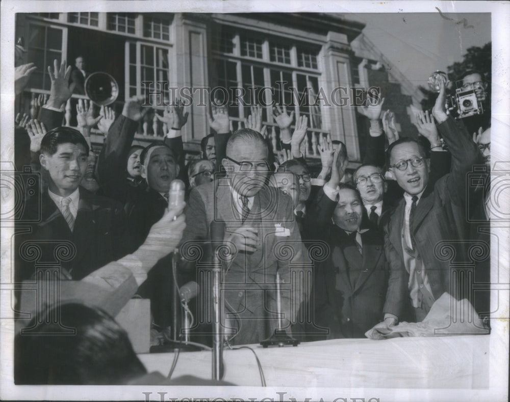 1955 Japanese Prime Minister Ichiro Hatoyama Democratic Party Tokyo - Historic Images