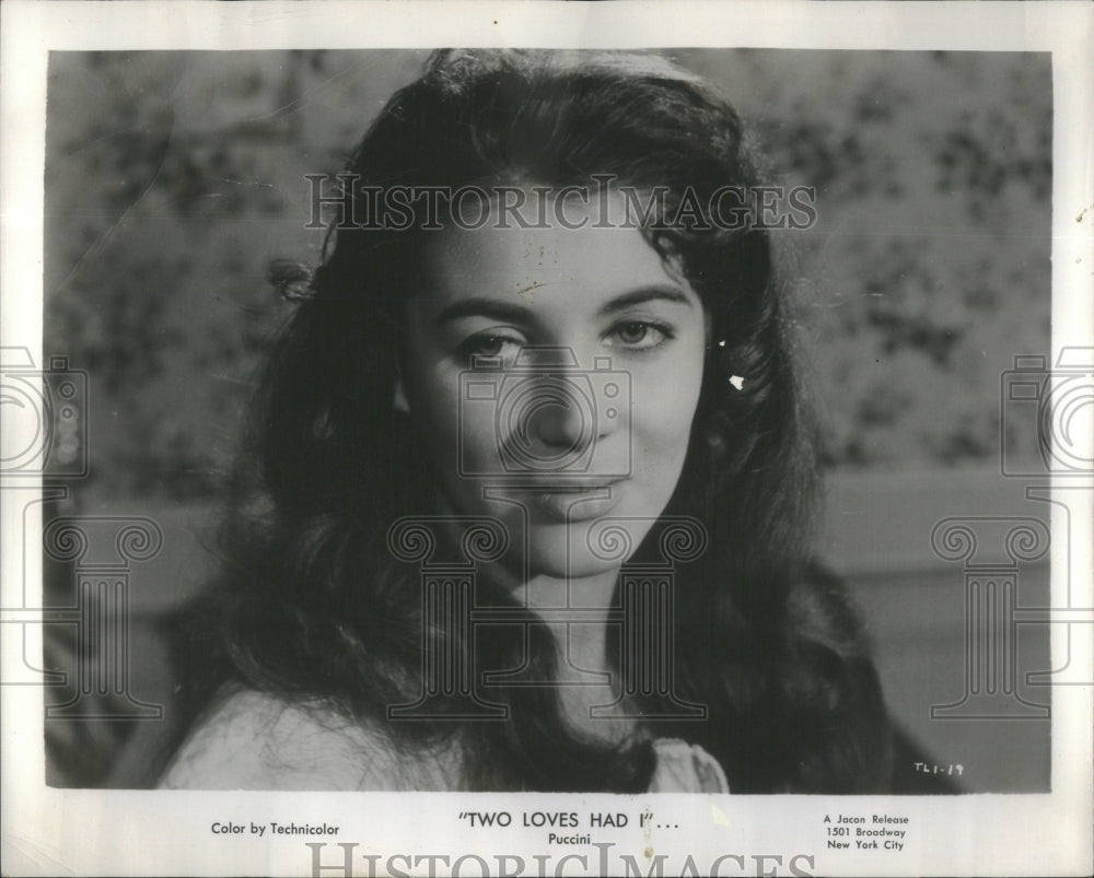 1959 Two Loves Had I Film Actress Nadia Gray Promotional Picture-Historic Images