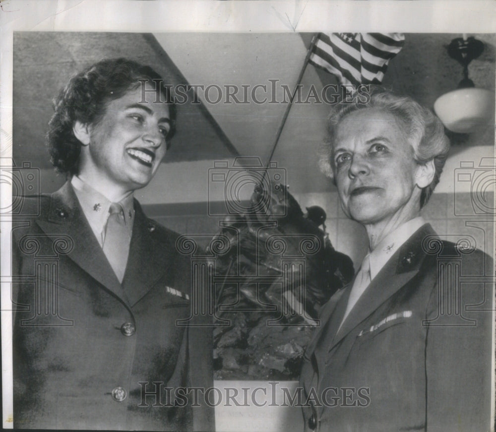 1953 Lt Col Julia Hamblet Col Katherine Towle director Marines - Historic Images