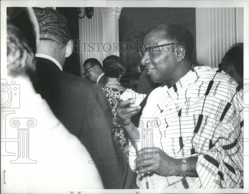 1960 Press Photo WMQ Halm Ghana Ambassador Mayflower Hotel, Washington- Historic Images