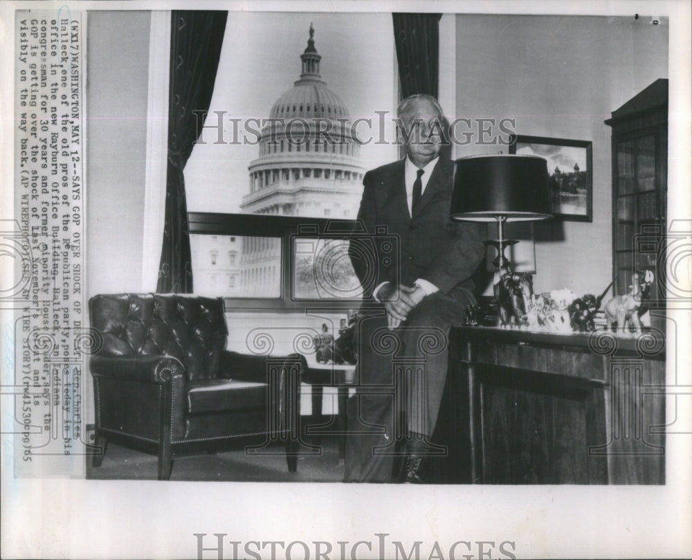 1965 Rep Charles Halleck Republican party Rayburn Office building - Historic Images