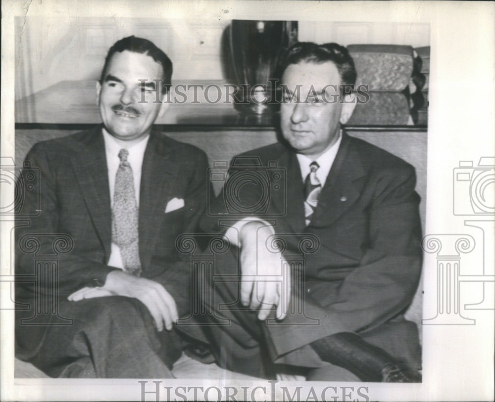 1944 Governor Thomas Dewey Rep Albany Charles Halleck Indians - Historic Images