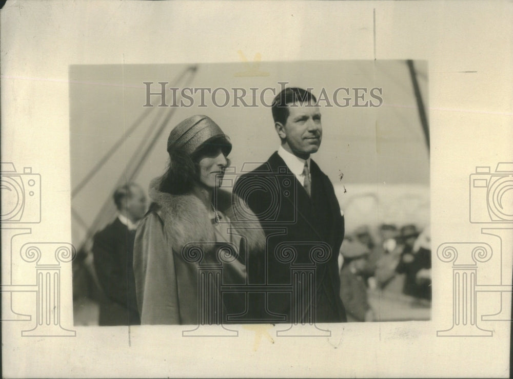 1926 Crown Prince Princess Sweden US - Historic Images