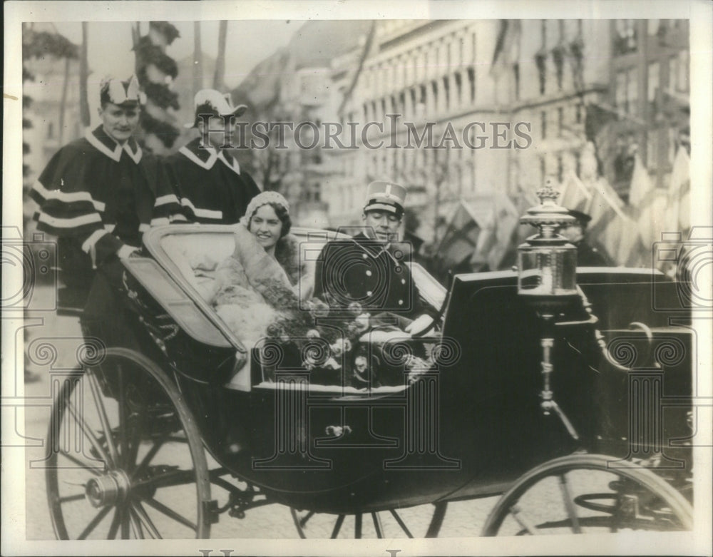 1932 Prince Gustav Adolf Of Sweden And His Bride - Historic Images