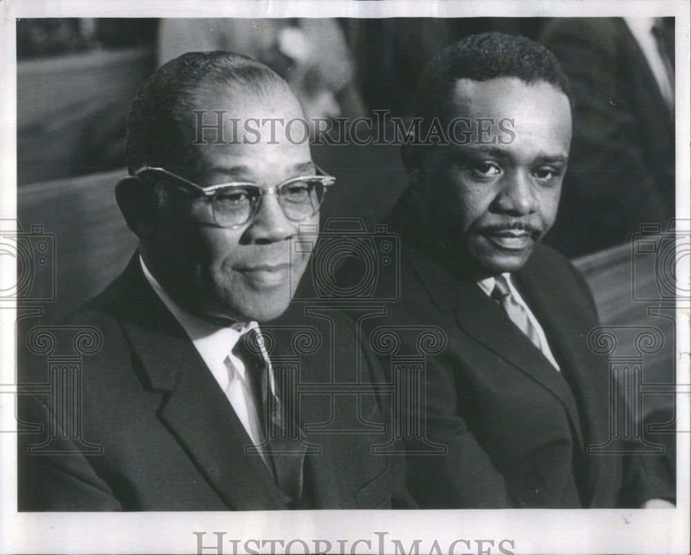 1967 Conductor Pharoah Cain and motorman Samuel Jones - Historic Images