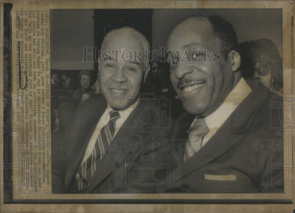 1972 Press Photo Speaks-Nixon&#39;s Choice-Wilkins-Judiciary Committee Hear-Jones - Historic Images